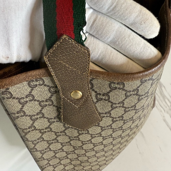 VINTAGE GUCCI GG PLUS Monogram TOTE Bag. - Picture 3 of 14